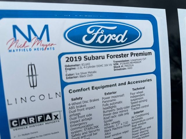 2019 Subaru Forester Premium