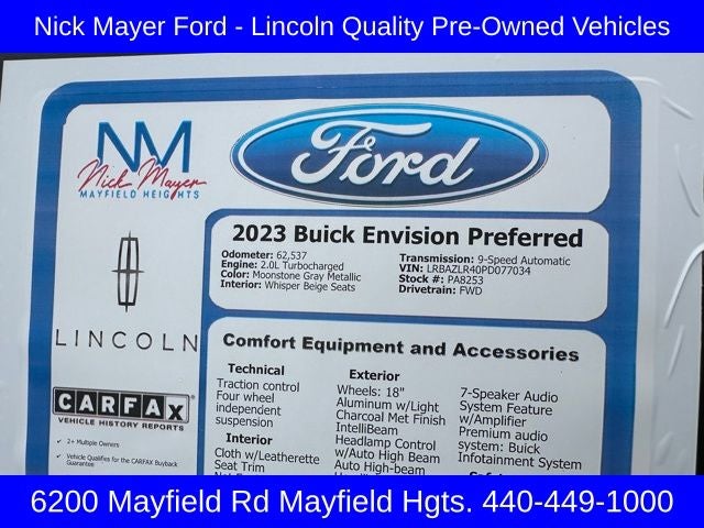 2023 Buick Envision Preferred