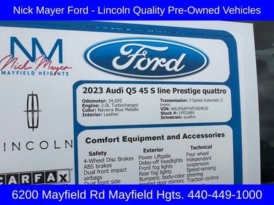 2023 Audi Q5 45 S line Prestige quattro