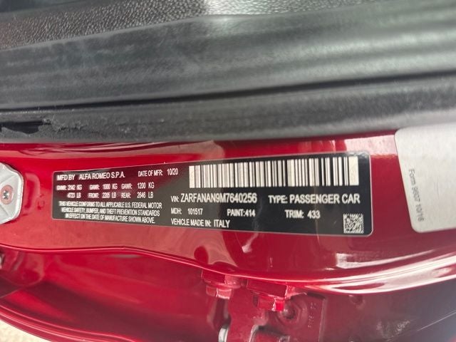 2021 Alfa Romeo Giulia Base