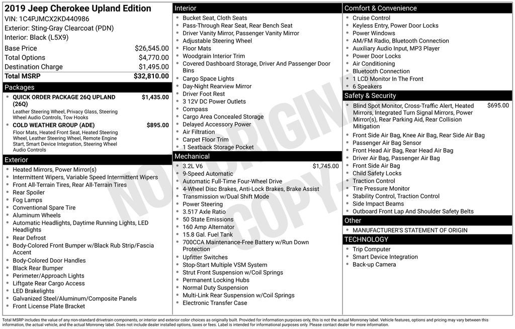 2019 Jeep Cherokee Latitude