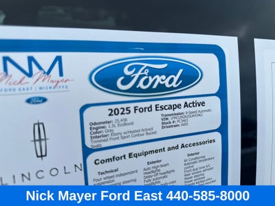 2025 Ford Escape Active