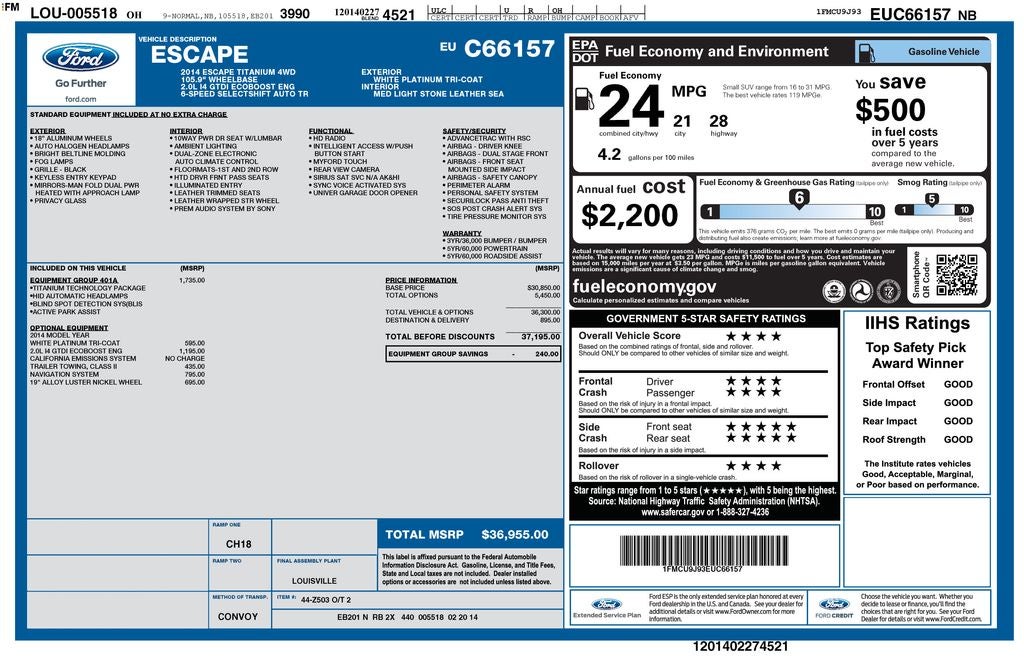 2014 Ford Escape Titanium