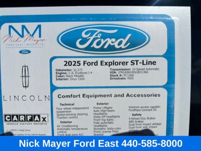 2025 Ford Explorer ST-Line