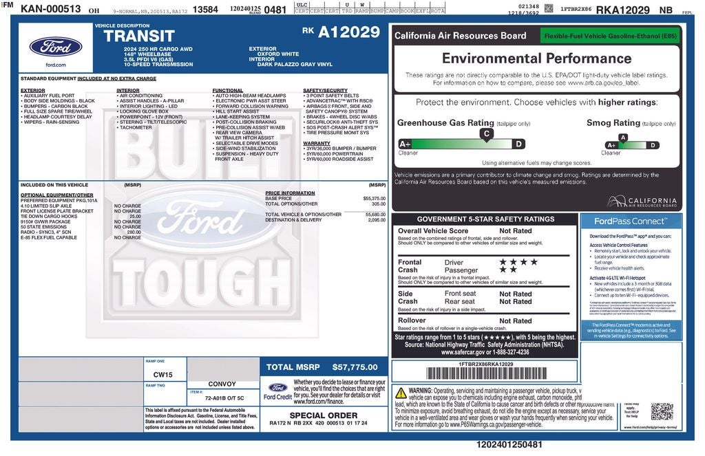 2024 Ford Transit-250 Base