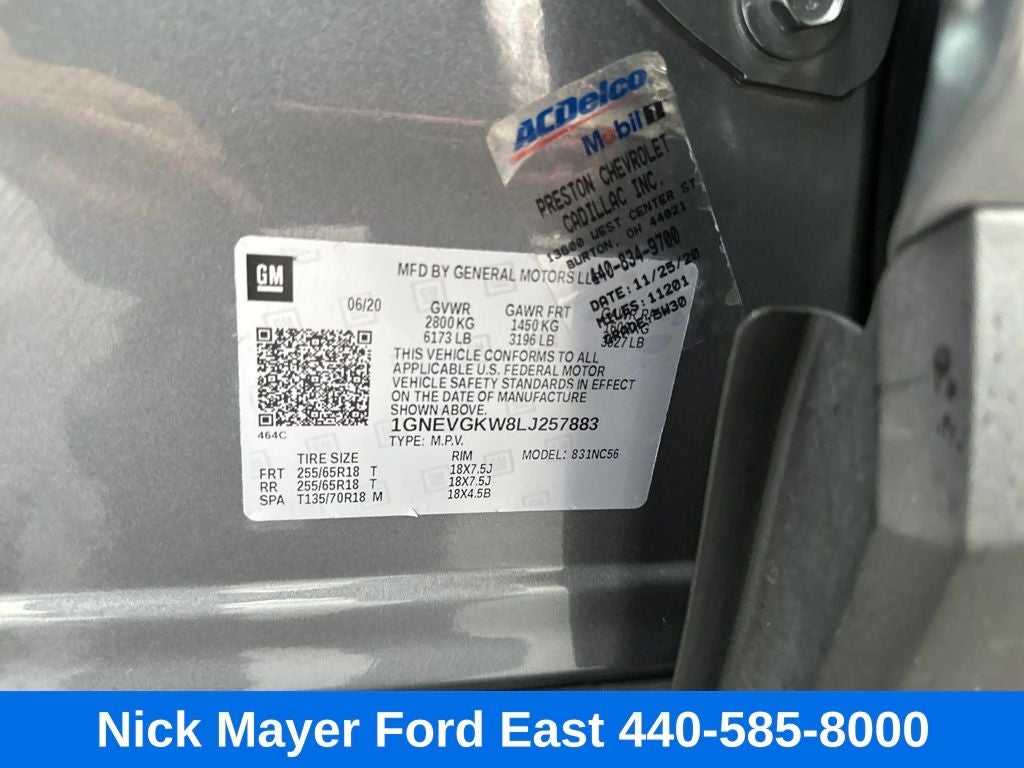 2020 Chevrolet Traverse LT 1LT