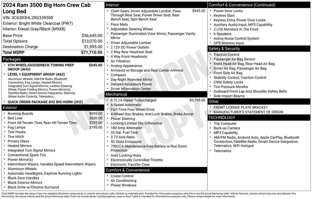 2024 RAM 3500 Big Horn