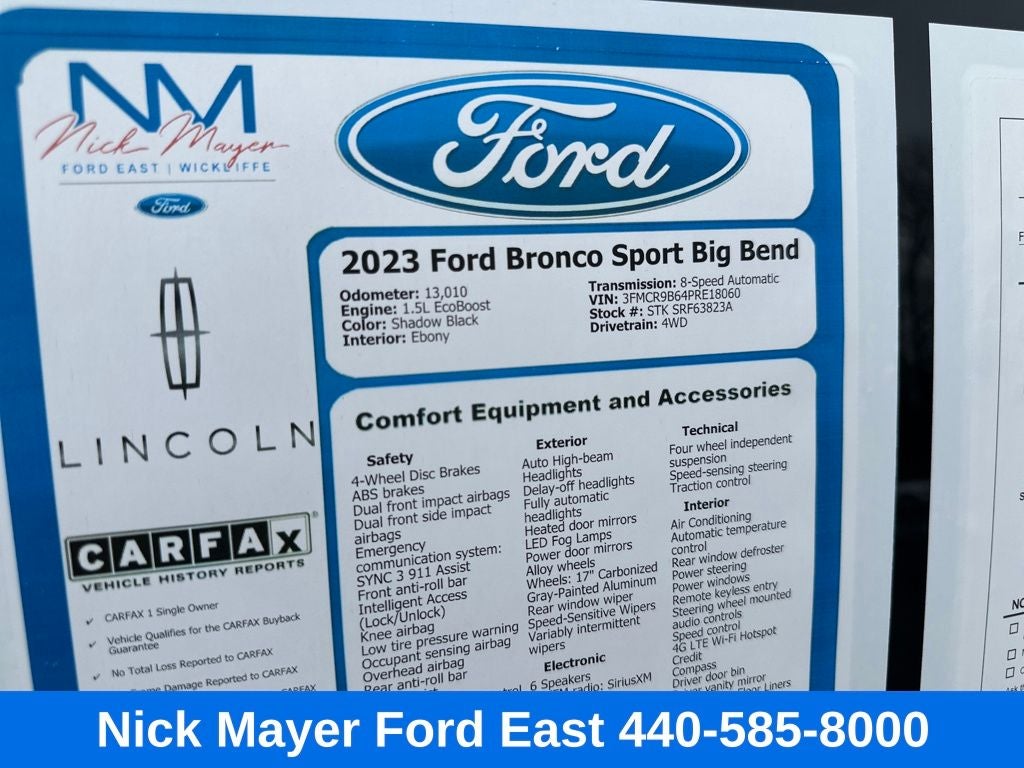 2023 Ford Bronco Sport Big Bend