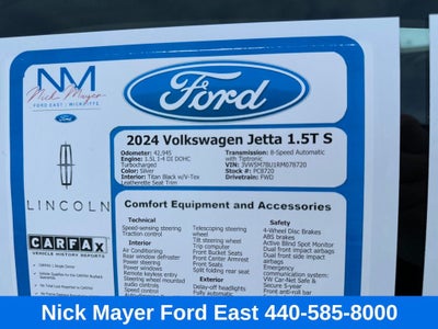 2024 Volkswagen Jetta 1.5T S