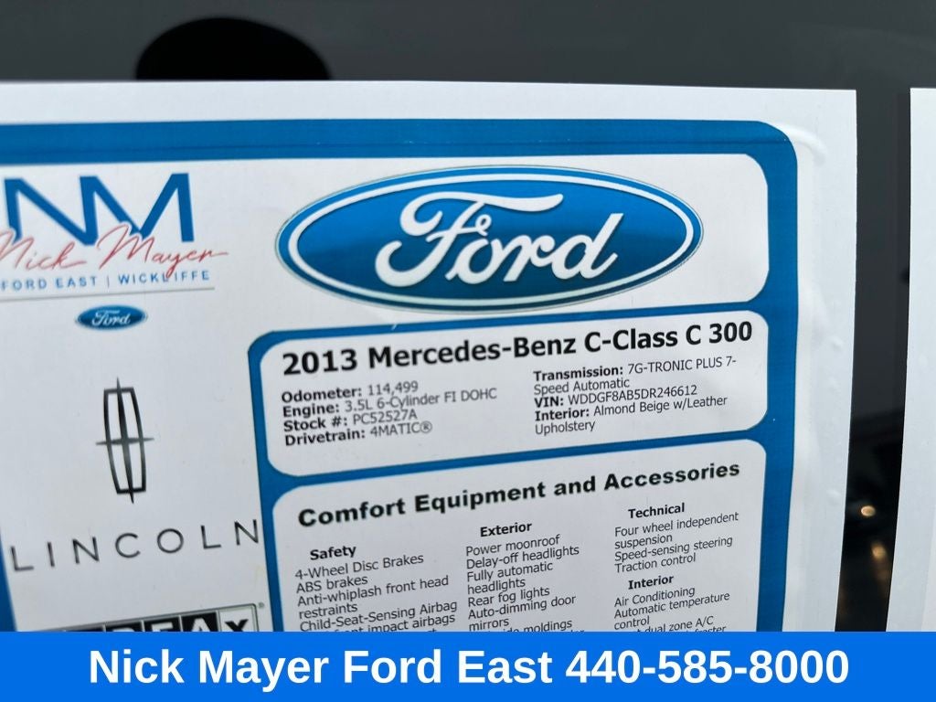 2013 Mercedes-Benz C-Class C 300