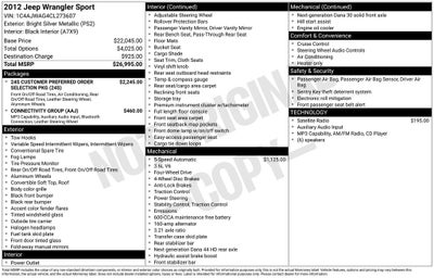2012 Jeep Wrangler Sport