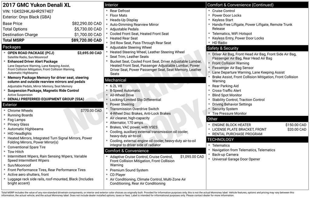 2017 GMC Yukon XL Denali