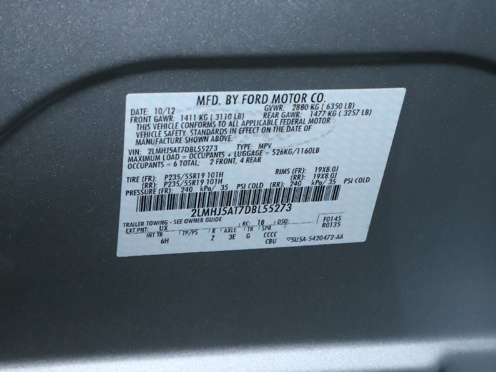 2013 Lincoln MKT EcoBoost