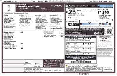 2026 Lincoln Corsair Premiere