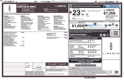 2019 Lincoln MKC Select