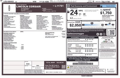 2026 Lincoln Corsair Reserve