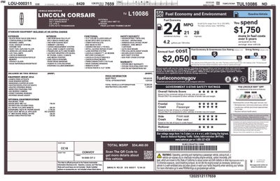 2026 Lincoln Corsair Reserve