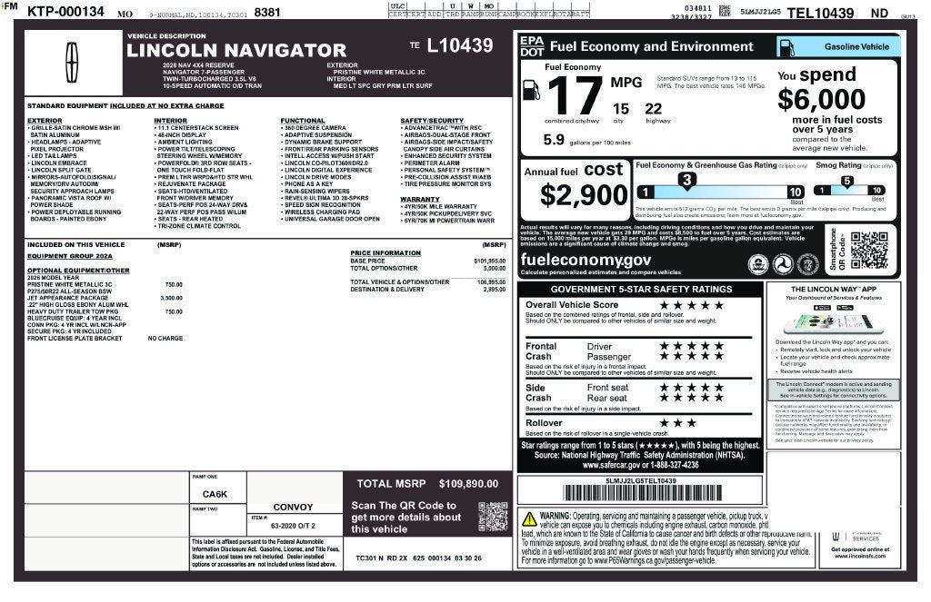 2026 Lincoln Navigator Reserve