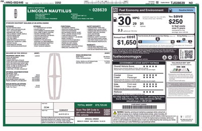 2026 Lincoln Nautilus Reserve