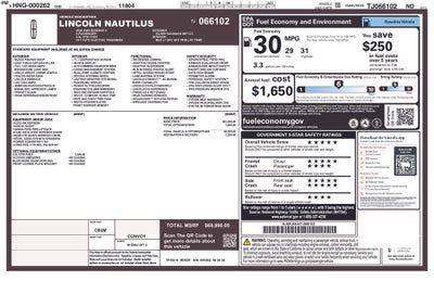 2026 Lincoln Nautilus Reserve