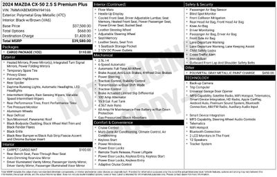 2024 Mazda Mazda CX-50 2.5 S Premium Plus Package
