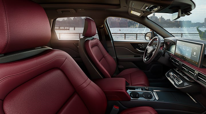 The available Perfect Position front seats in the 2024 Lincoln Corsair® SUV are shown. | Nick Mayer Lincoln Mayfield in Mayfield Heights OH