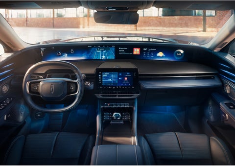 The panoramic display is shown in a 2024 Lincoln Nautilus® SUV. | Nick Mayer Lincoln Mayfield in Mayfield Heights OH
