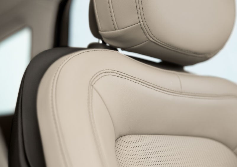 Fine craftsmanship is shown through a detailed image of front-seat stitching. | Nick Mayer Lincoln Mayfield in Mayfield Heights OH
