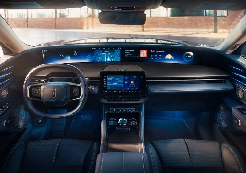 The panoramic display is shown in a 2025 Lincoln Nautilus® SUV. | Nick Mayer Lincoln Mayfield in Mayfield Heights OH