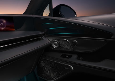 Selectable ambient lighting glows in the passenger door panel. | Nick Mayer Lincoln Mayfield in Mayfield Heights OH