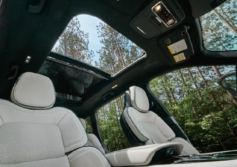 The front seats of a 2027 Lincoln Aviator® Black Label™ SUV | Nick Mayer Lincoln Mayfield in Mayfield Heights OH