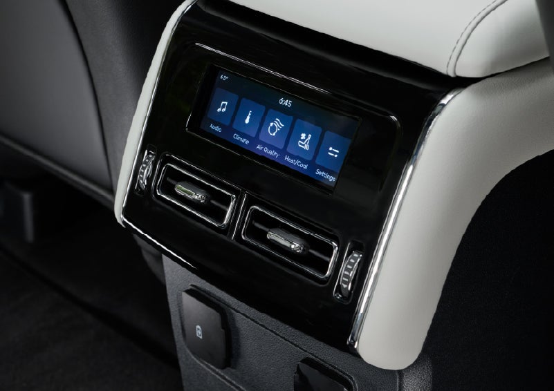 The second row touch screen displays audio and temperature control settings. | Nick Mayer Lincoln Mayfield in Mayfield Heights OH