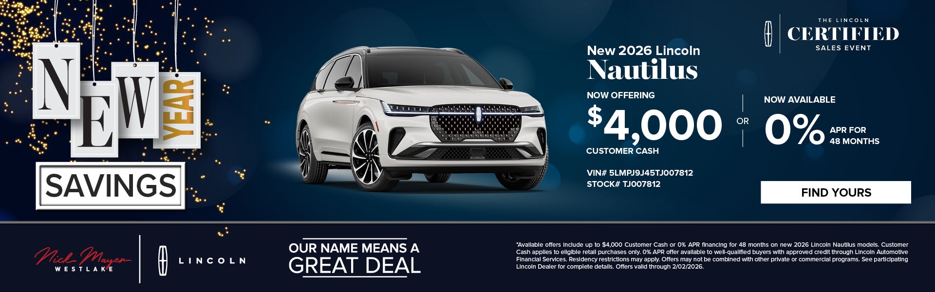 New 2026 Lincoln Nautilus