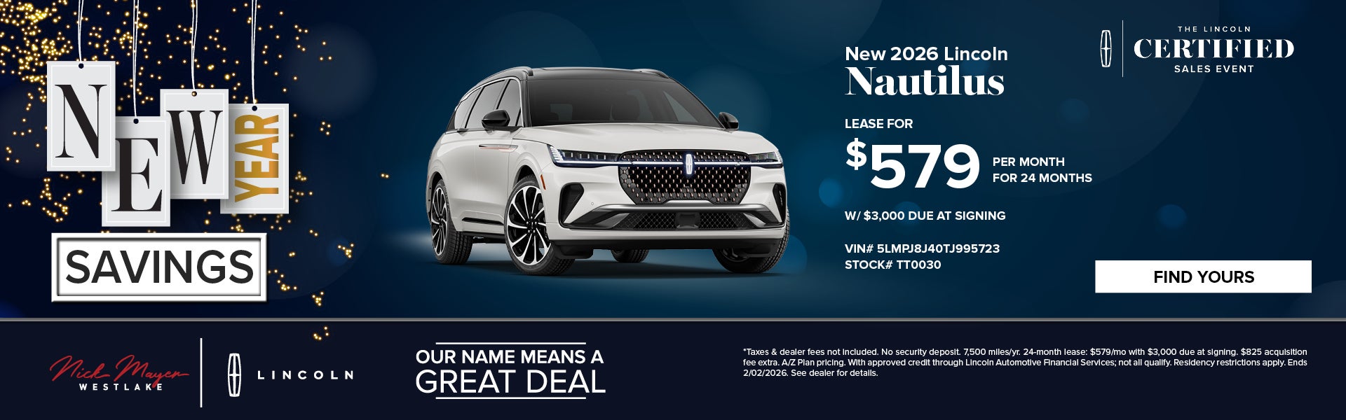 New 2026 Lincoln Nautilus