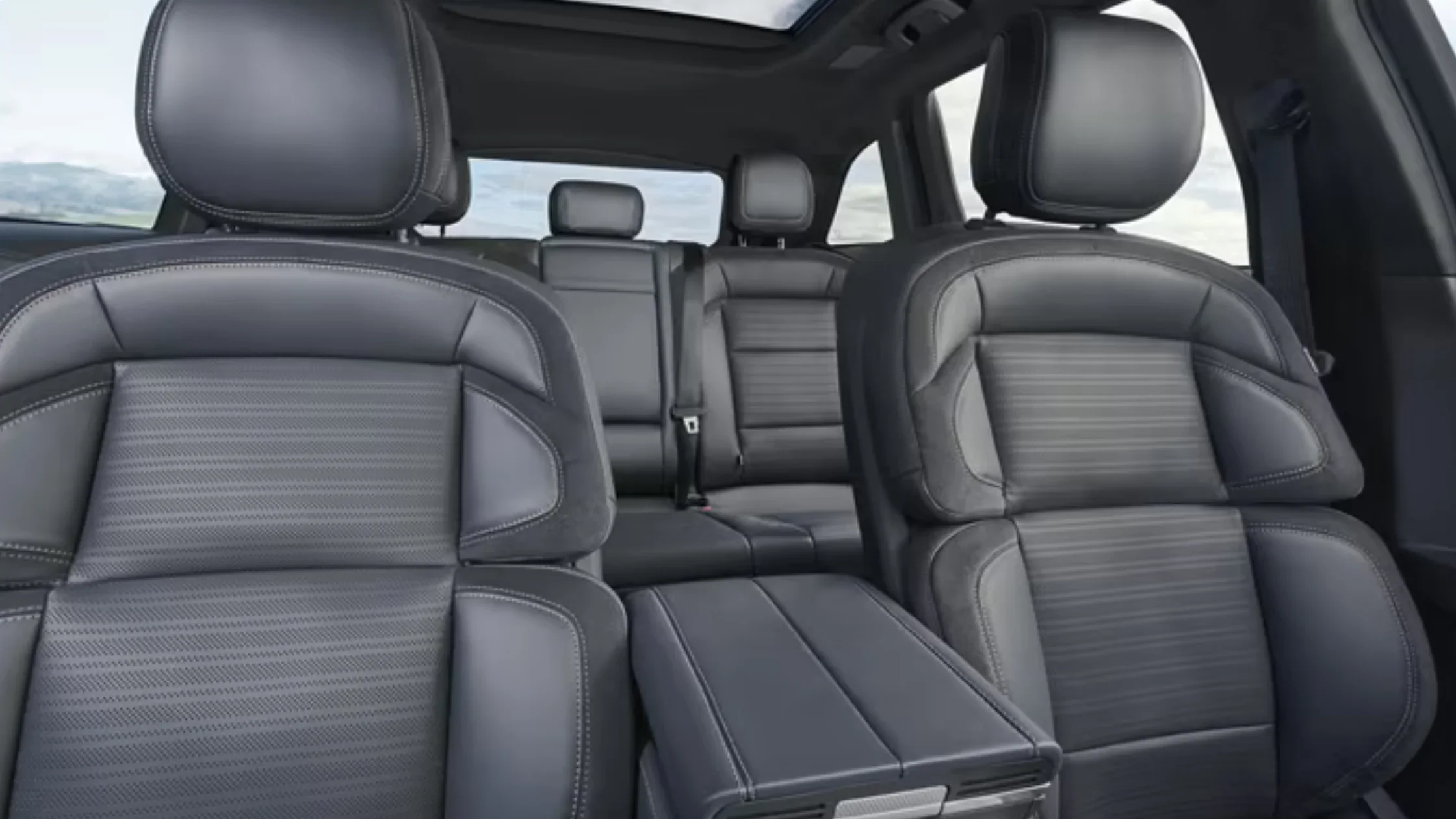 2026 Nautilus black leather seating layout with spacious second-row design.